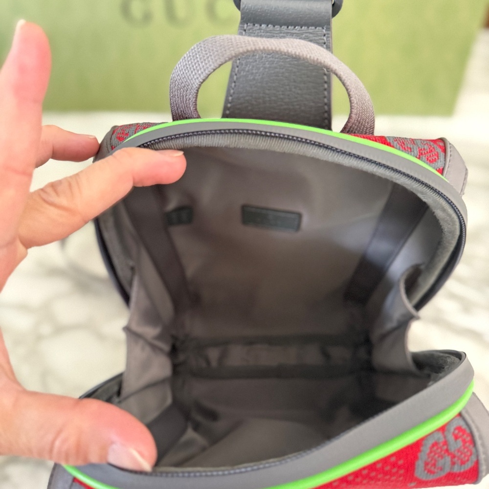 Gucci‎ 763430 Two-way Jersey GG Cloth backpack - Picture 13 of 15